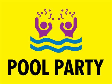 Pool Party Sign New Signs