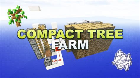 Minecraft Automatic Compact Tree Farm Baumfarm Tutorial 113