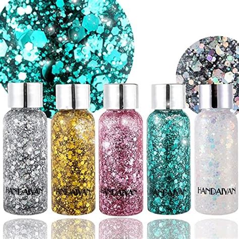 Body Glitter Gel Face Glitters Body Gel Sequins Liquid Eyeshadow Chunky Glitter Body Glitter