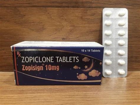 Zopiclone Tablets Zopisign Mg Prescription Packaging Type At