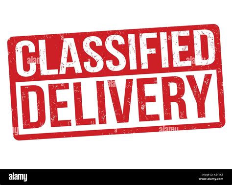 Classified Delivery Cut Out Stock Images Pictures Alamy