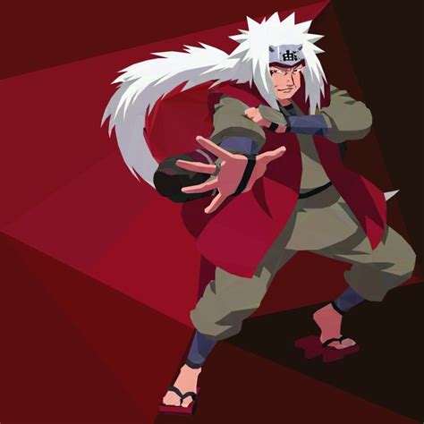 Geometric Illustration Naruto Jiraiya Sensei The Legendary Gama Sannin