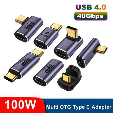 Adaptadores Usb C En Forma De U Adaptador De Ngulo Recto Tipo C Hembra