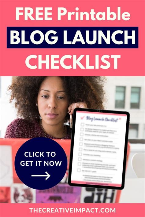 Start A Blog In 2022 Free Printable Blog Launch Checklist How To Start A Blog Launch