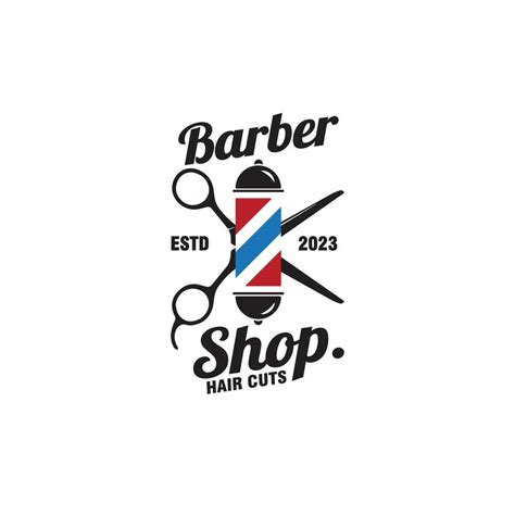 Barbershop Haircuts Logo Design Vector Template Illustration 34901247