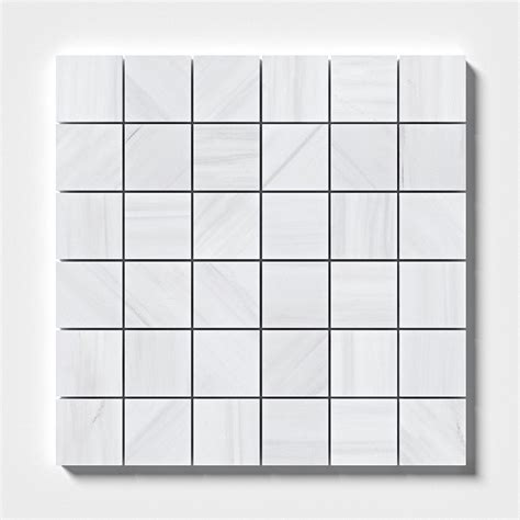 Bianco Dolomiti Classic Honed 2x2 Marble Mosaic 12x12 Tureks