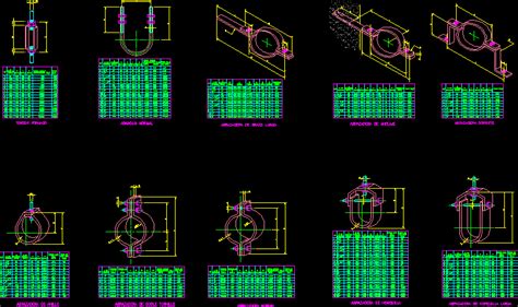 Abrazaderas Varias En Autocad Librer A Cad