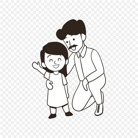 Gambar Ayah Dan Anak Perempuannya Dengan Gaya Putih Hitam Ayah Yang Terbaik Ayah Dan Anak