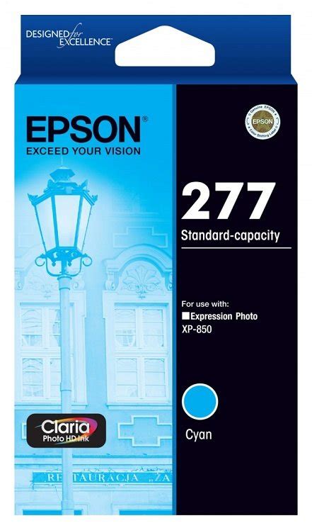 Epson Claria Photo HD 277 Cyan Ink Cartridge C13T277292 Elive NZ