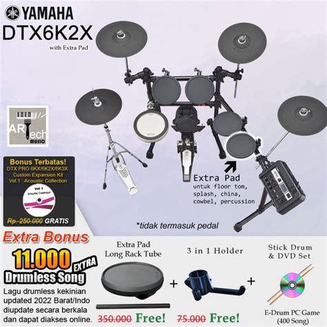 Jual Drum Elektrik Yamaha Dtx K X With Xtrapad Dtx K X Dtx K X K