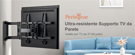 Perlegear Supporto Da Parete Per TV Da 37 84 Pollici Staffa TV Con