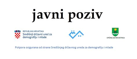 Ii Javni Poziv Za Sufinanciranje Tro Kova Stanovanja Mladim Obiteljima