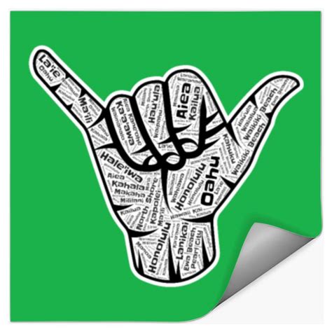 Oahu Hawaii Hang Loose Shaka Hand Sign Hawaiian sold by Dat Nguyen ...