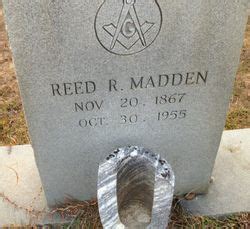 Reed Right Madden M Morial Find A Grave