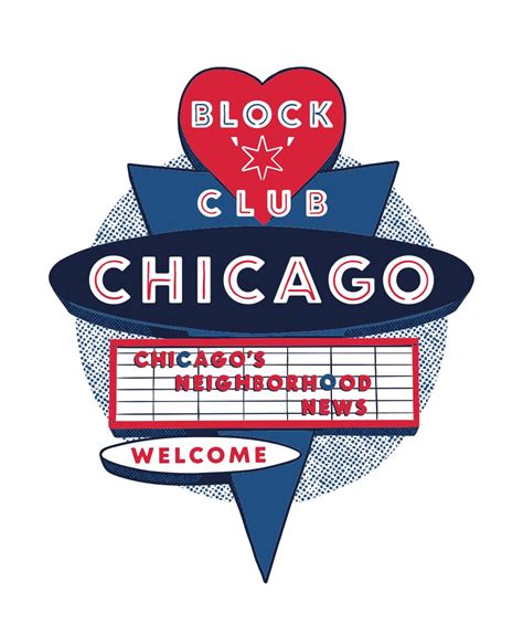 Block Club Chicago Neon Marquee Pocket T-shirt