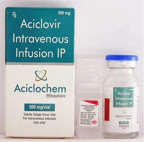 Aciclovir Intravenous Infusion Ip For Hospital Packaging Size Mg