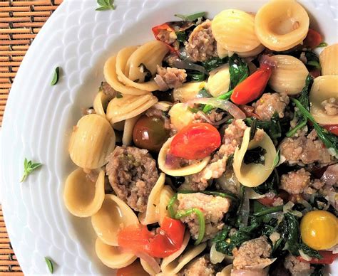 Pasta Pugliese Orecchiette With Sausage And Spinach Chef Denise