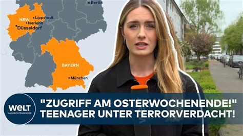 TERRORVERDACHT IS Zelle in Düsseldorf Vier Teenager Alle