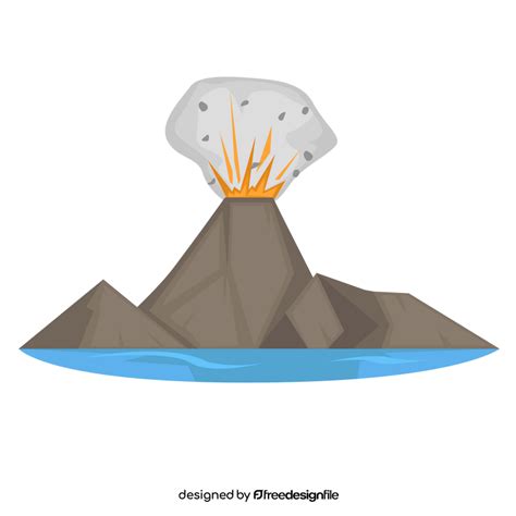 Volcano Natural Disaster Clipart Free Download