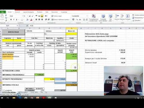 Calcolare La Busta Paga Con Excel Il Metodo Semplice Ed Efficiente