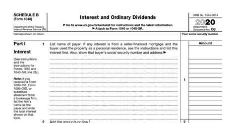 Irs Form Schedule B Printable Pdf Rirsformscheduleb