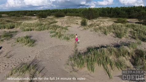 Hot Blonde Ballerina Beach Masturbation