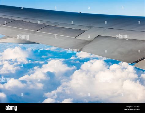 the view from the window of a passenger plane Stock Photo - Alamy