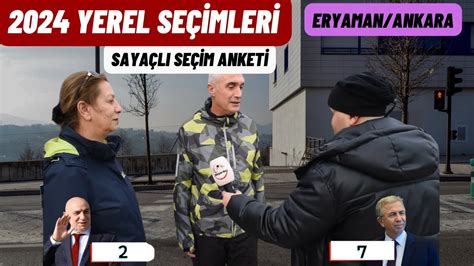 Sayaçlı 2024 Ankara Yerel Seçim Anketi Kim Önde Turgut Altınok Mu