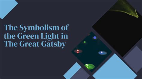 SOLUTION: The symbolism of the green light in the great gatsby - Studypool