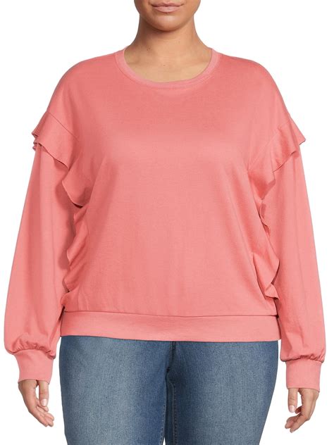 Terra And Sky Womens Plus Size Knit Top