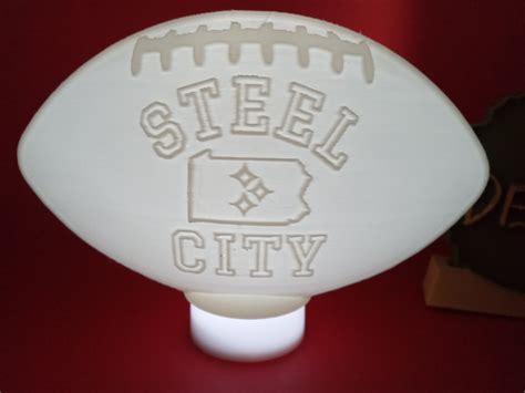 Stl File Pittsburgh Steelers Ver Nfl Football Light D Printable