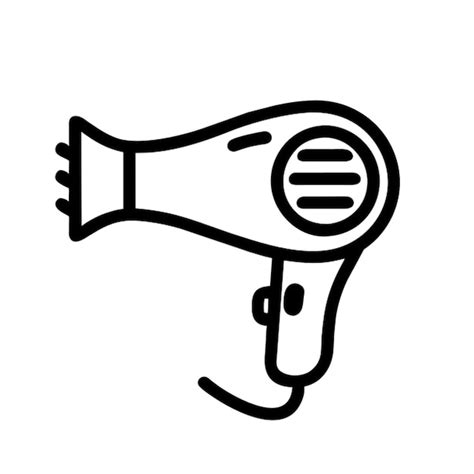 Premium Vector Hairdryer Icon Outline