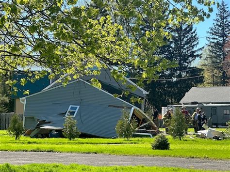 Man Crashes Truck Into Cicero Home Ripping Garage Off The House