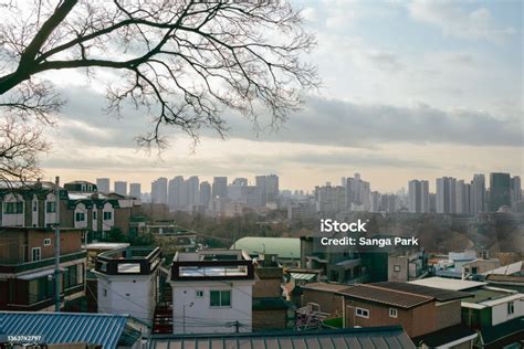 Itaewon Street Panoramic View In Seoul Korea Stock Photo Download