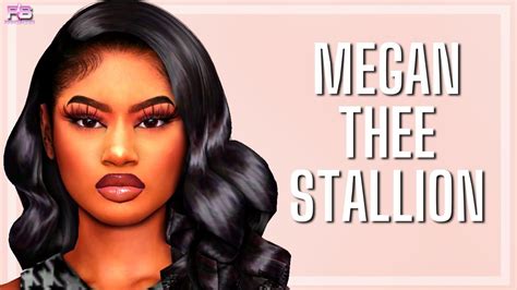 💙 Megan Thee Stallion Cc Folder And Sim Download Sims 4 Cas Youtube