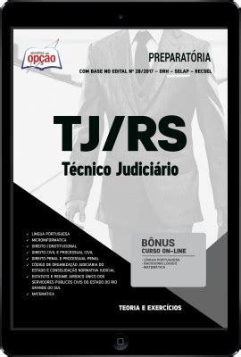 Apostila TJ RS em PDF Técnico Judiciário