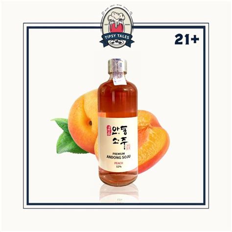 Jual Premium Andong Soju Peach 375ml Shopee Indonesia