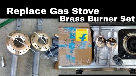 Gas Stove Burner Set Replacement Youtube