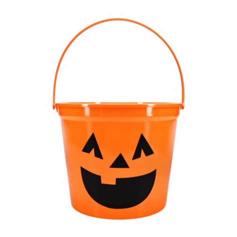 Holiday Home Orange Jack O Lantern Jumbo Treat Halloween Bucket, 1 ct ...