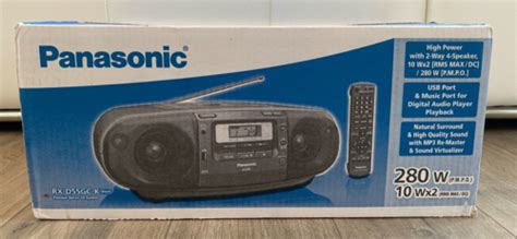 Panasonic Rx D55gc K Cd Tape Cassette Radio Boombox Dual Voltage 110