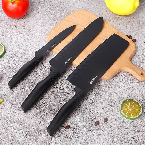 Jual Pisau Dapur Set Pcs Baja Stainless Knife Anti Lengket Tajam