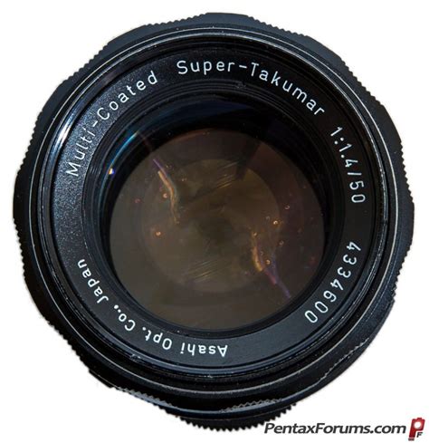 SMC S M C Super Takumar 50mm F1 4 Lens Photo Pentax Lens Reviews