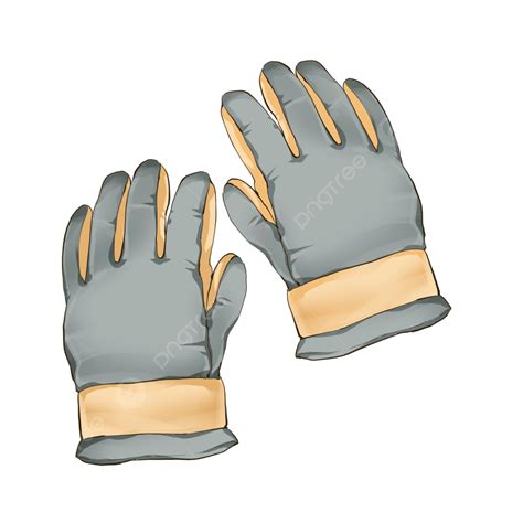 Work Gloves Cartoon