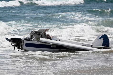 Small Plane Crashes Into Pacific Ocean In Huntington Beach Orange