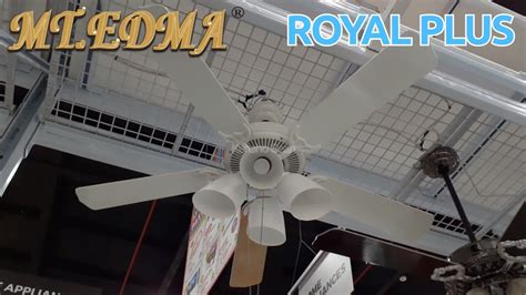 52 MT Edma Royal Plus Ceiling Fan YouTube