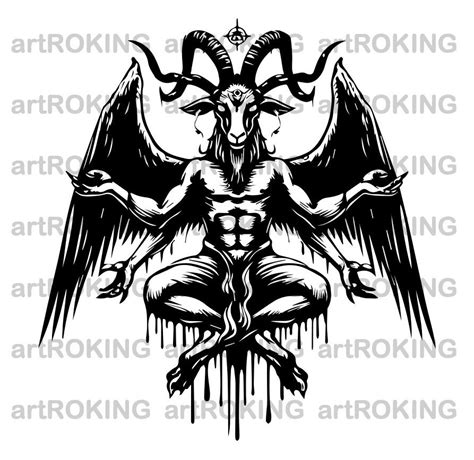 Baphomet Svg, Baphomet Shirt, Baphomet Vector, Baphomet Printable ...