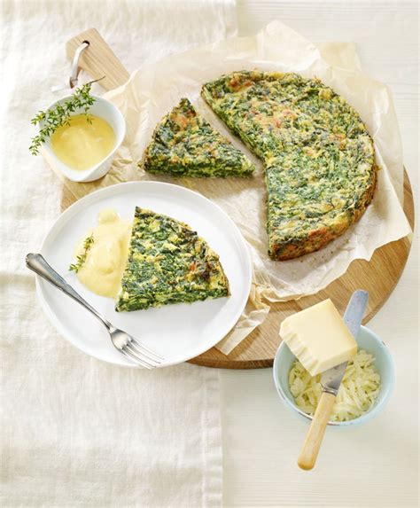 Gruyère AOP cheese and spinach pie with turmeric sauce Cheeses from