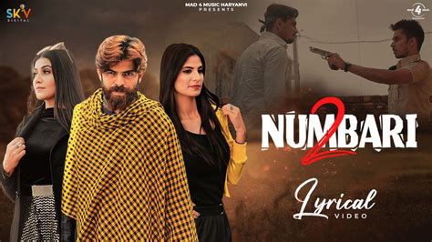 2 Numbari Lyrical Video Masoom Sharma Manisha Sharma Sweta