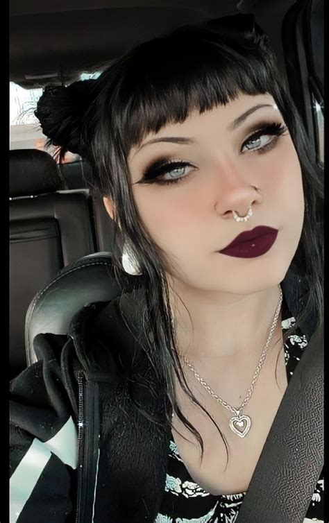 Septum Piercing Ring Goth Eye Makeup Punk Makeup Dark Makeup Looks