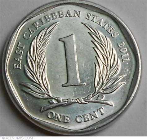 1 Cent 2011 Organization 1981 Present East Caribbean States Coin